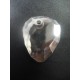 Silver Shade Rock Pendant 23mm